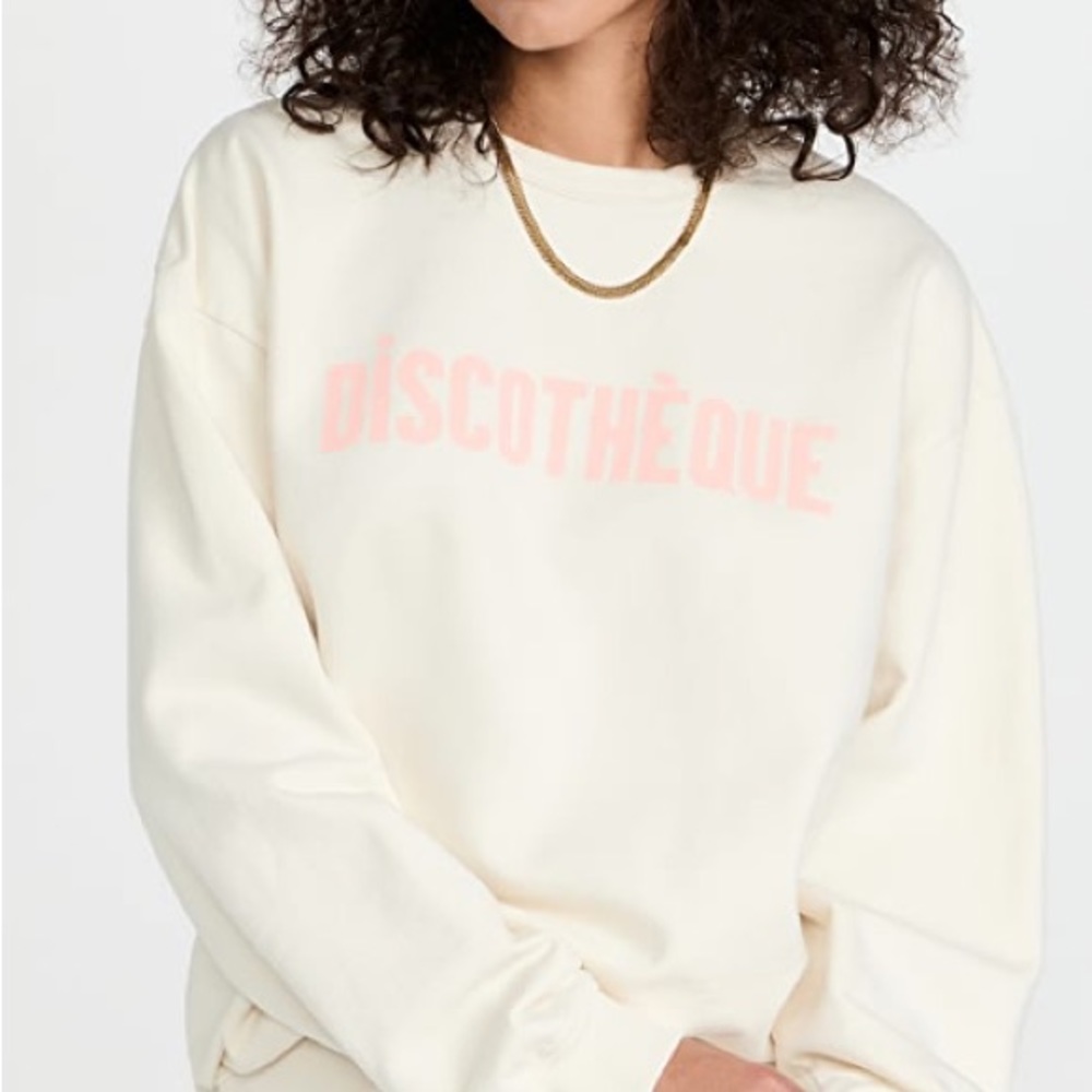 Clare v Discotheque sweatshirt Sz M